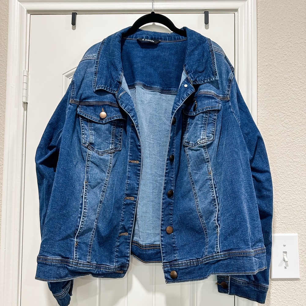d. jeans Classic Indigo Jacket, Women’s, Size 3X